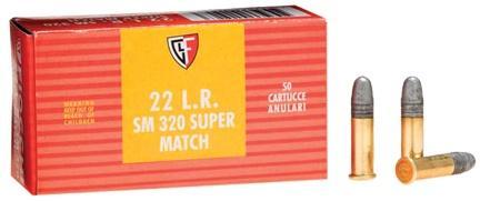 Fiocchi 22SM320 Exacta Super Match 22 LR 40 gr Round Nose 50 Per Box/ 100 Case