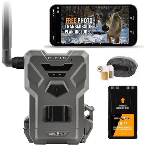 Spypoint FLEXM Value Bundle  Camera  Battery Pack  32GB MicroSD Card | 887157023904