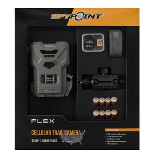 Spypoint Flex Cellular Trail Camera Bundle 33MP Grey | 887157022037