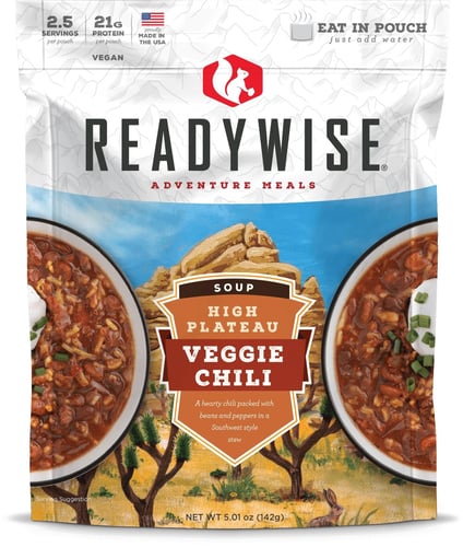 Readywise High Plateau Veggie Chili Soup - 3oz