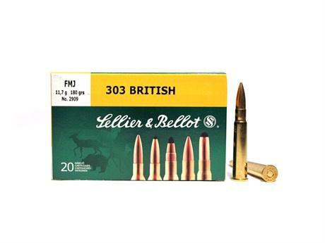 Sellier & Bellot SB303C Rifle  303 British 180 gr Soft Point 20 Per Box/ 20 Case