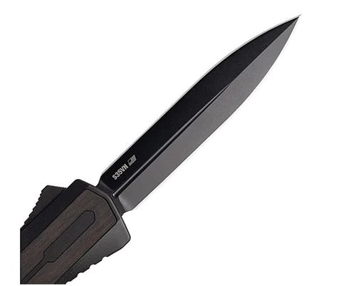 ZASTAVA A7 ZASTAVA TACTICAL BLACK WOOD HANDLE BLACK ACCENTS BLACK S35VN DAGGER BLADE FINE EDGE | 850034486635