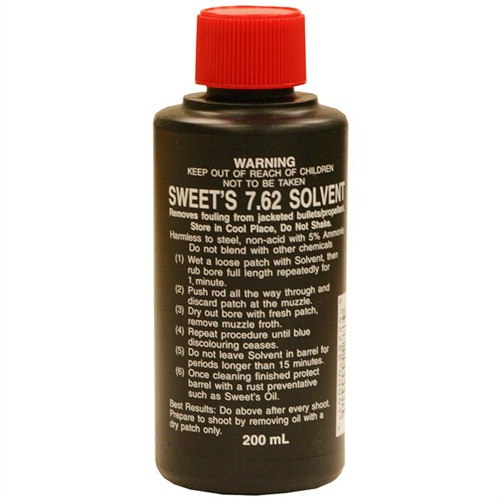SWEETS 7.62 SOLVENTSweet's 7.62 Solvent 200ml Removes copper fouling from the bore - One of the strongest solvents on the market