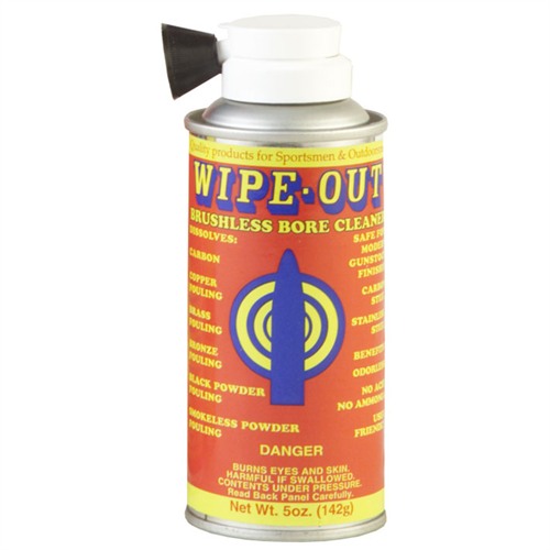 Wipeout WOA510 Wipe-Out Bore Cleaner Removes Carbon/Lead/Plastic Fouling/Powder 5 oz Aerosol