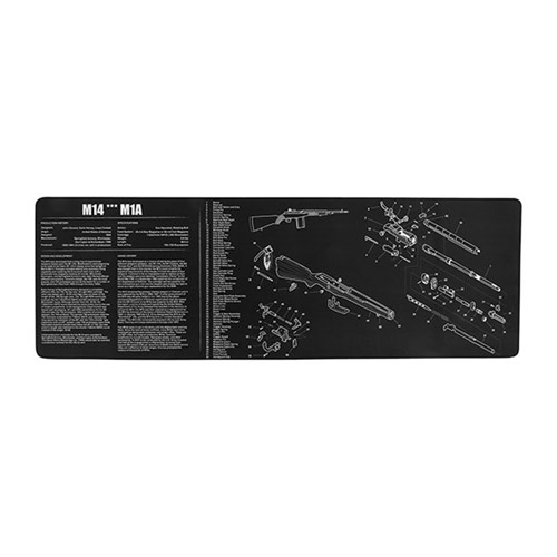 TEKMAT LONG GUN CLEANING MAT FOR M14/M1A BLACK | 608866017585