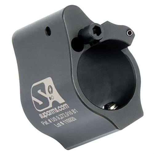 AR15 SOLID ADJUSTABLE GAS BLOCK .625 Inch BLACK | 850011846025