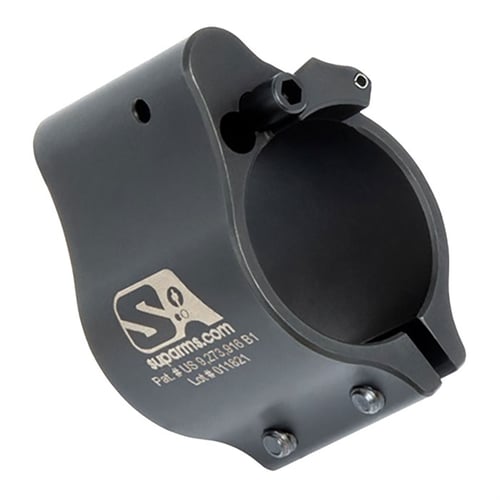 AR15 CLAMP ON ADJUSTABLE GAS BLOCK .875 Inch BLACK | 850011846087