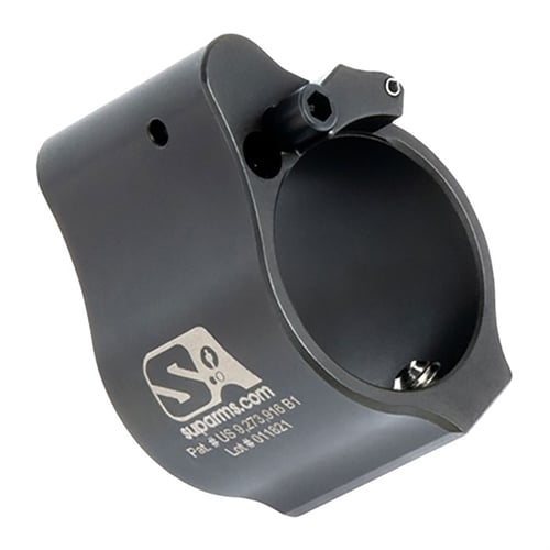 AR15 SOLID ADJUSTABLE GAS BLOCK .875 Inch BLACK | 850011846100