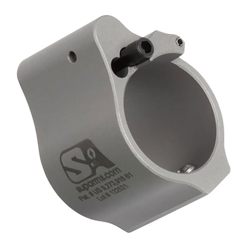AR15 SOLID ADJUSTABLE GAS BLOCK .875 Inch STAINLESS STEEL | 850011846117