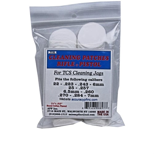 TCS CLEANING PATCHES 22 CALIBER  7MM | 689466088977