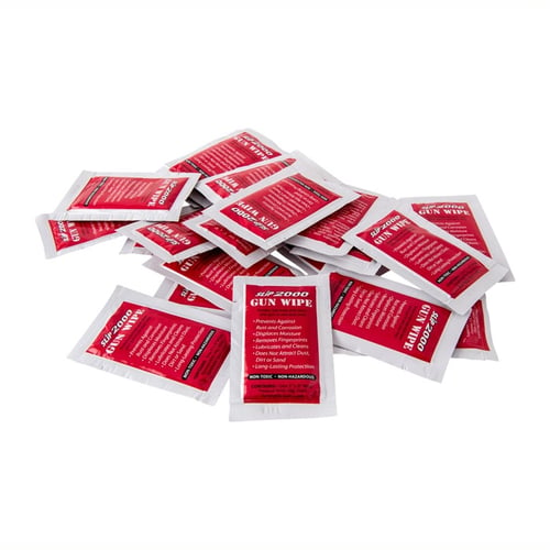 SLIP 2000 60601 Gun Wipes  Against Grease, Carbon Fouling, Oil Single Pack Wipes 20 Pack