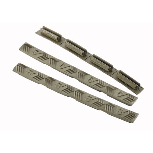 MLOK RAIL COVER 4SLOT 3PACK OD GREEN | 810025500405