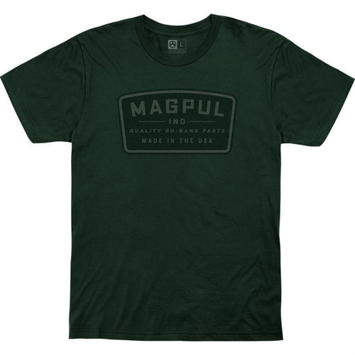 Magpul MAG1111-301-M Go Bang Parts  Forest Green Cotton Short Sleeve Medium