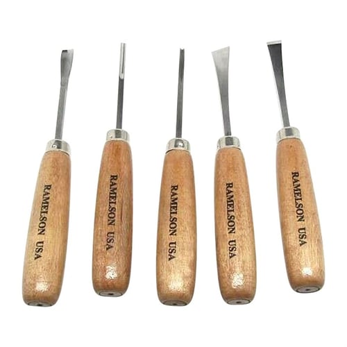 106 BASIC STRAIGHT HANDLE WOODCARVING 5 PIECE SET | 670333004862