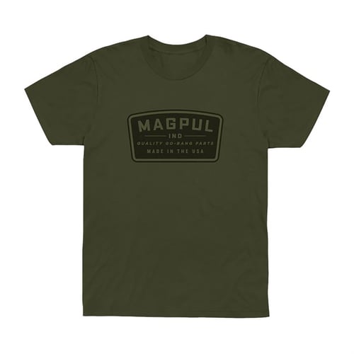 Magpul MAG1111-316-L Go Bang Parts  Olive Drab Cotton Short Sleeve Large