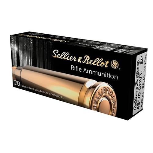 Sellier & Bellot SB4570A Rifle  45-70 Gov 405 gr Soft Point 20 Per Box/ 12 Case