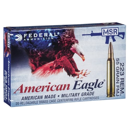 Federal A76251M1A American Eagle M1A 7.62x51mm NATO 168 gr 2650 fps Open Tip Match (OTM) 20 Bx/10 Cs