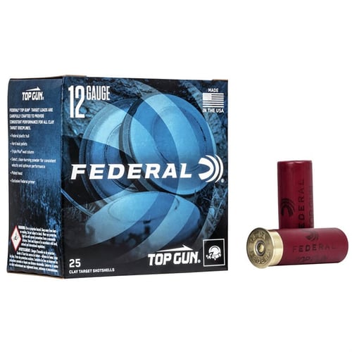 Federal TG12275 Top Gun 12 Gauge 2.75 Inch 1 oz 7.5 Shot 25 Bx/ 10 Cs | 12GA | 029465026127