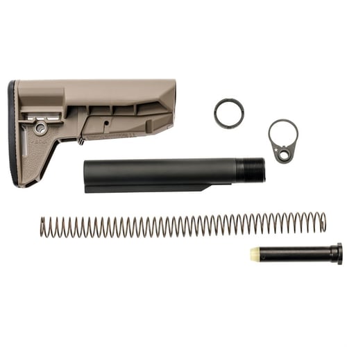 STOCK KIT MOD 2 MK2RMSM1T0 WIDEBODYFDEStock Kit FDE - Mod 2 Stock - MK2 RMS - Recontoured into a patented (United States Patent Number: D901616) semi-clubfoot design, the Mod 2 is fits on Mil-Spec carbine receiver extensions, and optimized for intermediate length receiver extenarbine receiver extensions, and optimized for intermediate length receiver extensions (MK2, AR1sions (MK2, AR1