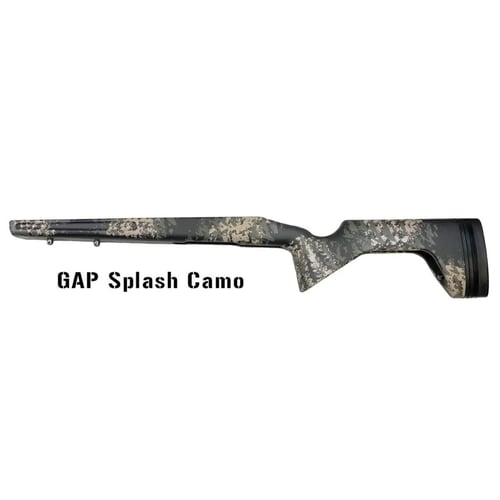 TREKKER SHORT ACTION RIGHT HAND RIFLE STOCK GAP SPLASH CAMO | 659699763545