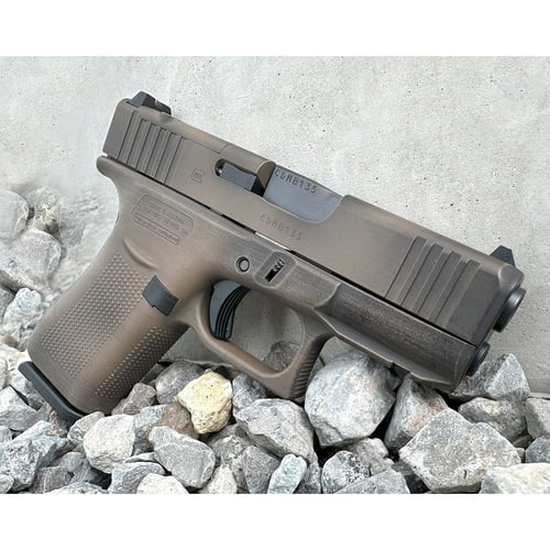 GLOCK 43X MOS 9MM LUGER 3.41 Inch BBL 210RD DISTRESSED FDE | 050806002647