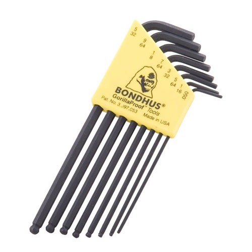 BALLDRIVER STANDARD HEX KEY LWRENCH .0505/32 8PIECE SET | 037231109325