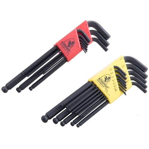 BALLDRIVER STANDARD  METRIC HEX KEY LWRENCH 22PIECE SET | 037231201999