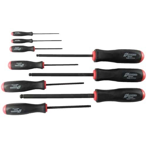 BONDHUS 9PIECE METRIC HEX SCREWDRIVER SET  1.5MM10MM | 037231106997