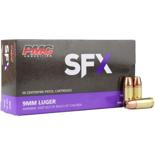 PMC 9MM 147GR SFX HP 50RD | 9x19mm NATO | 741569010795