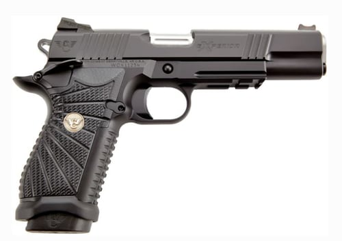 Wilson Combat eXperior DoubleStack FullSize Handgun 9mm Luger 18rd Magazines 2 5 Barrel Black Lightrail Frame Ambidextrous Safety | 9x19mm NATO | 810025501723