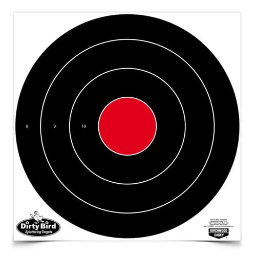 Birchwood Casey 35181 Dirty Bird  Bullseye Tagboard Target 17.25