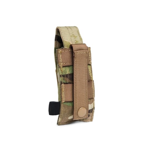 GRIP-TAC MOLLE SINGLE PISTOL M MULTICAMGrip-Tac Molle Single Pistol Mag Pouch Multicam - 2.5 Inch x 4.5 Inch x 1 Inch - Made from resistant material | 008244295343