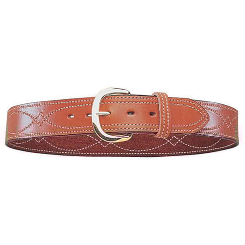 B9-FANCY STITCHED BELT TAN SZ32 BRSReversible Fancy Stitched Belt Plain - Tan - Size 32 - 1.75 Inch Wide - Brass - Cross over stitching - Premium, vegetable tanned full grain cowhide, oil tanned and hand rubbed - Reversible, full grain leather on one side and suede leather on thand rubbed - Reversible, full grain leather on one side and suede leather on the otherhe other | 013527122865