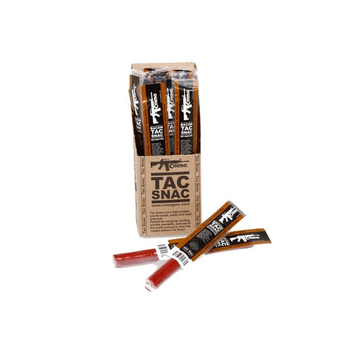 TAC SNACK BACON 12-PACKTac Snack Bacon Bacon Flavor - 12-Pack - Made with pork, beef and real bacon flavor - High protein, tasty meat snack sticks are easy to take with you hunting, camping, or just on the go every dayamping, or just on the go every day | 10815835012312