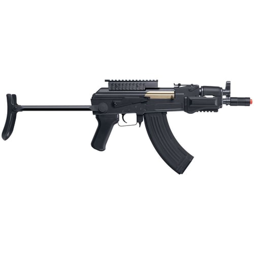 GF76 BLK ELEC FULL/SEMI TAC AK CARB BATTGameFace AK-Style Airsoft Rifle Black - 6mm Cal - 375/RD Magazine - Clear the way by selecting full or semi-auto on this electric-powered AK-style airsoft rifle from GameFace. The collapsible stock makes it easy to maneuver in CQB scenariosfrom GameFace. The collapsible stock makes it easy to maneuver in CQB scenarios and theand the | 028478138056