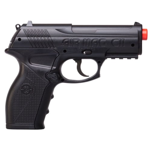 AIR MAG C11 BLK GMFC CO2 SEMI HVY PSTGame Face Air Mag C11 Airsoft Pistol Black - 6mm Cal - 16/RD - 400 FPS - 6mm CO2Powered - Semi-automatic Pistol - CO2 power gives the Air Mag C11 impressive strength, while its substantial weight and comfortable grip give it a truly realisrength, while its substantial weight and comfortable grip give it a truly realistic qualitytic quality | 028478127463
