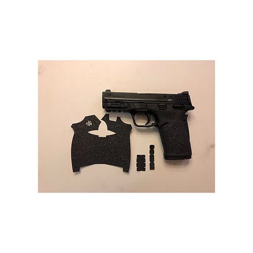 TEXTURED RUBBER GRIP SW SHIELD EZ 380S&W Shield EZ 380 Gun Grip Black - Rubber - Easy to install - Laser cut and canbe fully installed in less than 5 minutes - Step by step installation instructions and alcohol cleaning padsns and alcohol cleaning pads