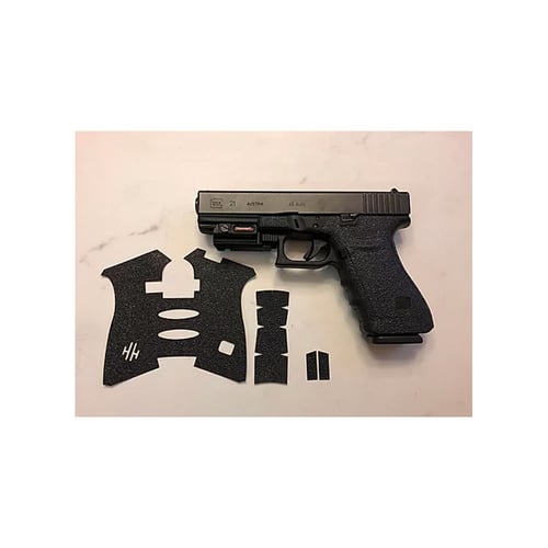 TEXTURED RUBBER GLK 20/21 GEN 3Glock 20/21/40/41 Gun Grip Black - Rubber - GEN 3 - Easy to install - Laser cutand can be fully installed in less than 5 minutes - Step by step installation instructions and alcohol cleaning padsstructions and alcohol cleaning pads