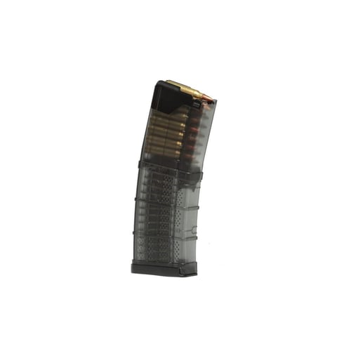 L5AWM LIMITED 15/30 TRANSLUCENT SMOKEL5AWM Limited 15/30 Magazine 223/5.56/.300BLK - 30rd Body Size - 15 Round Capacity - Translucent Smoke - Proprietary polymer body - Hardened steel feed lips - Impact and chemical resistant - Non-tilt follower with stainless steel springmpact and chemical resistant - Non-tilt follower with stainless steel spring