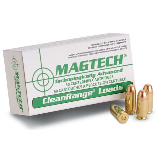 Magtech CR380A Clean Range  380 ACP 95 gr 951 fps Fully Encapsulated Bullet (FEB) 50 Bx/20 Cs