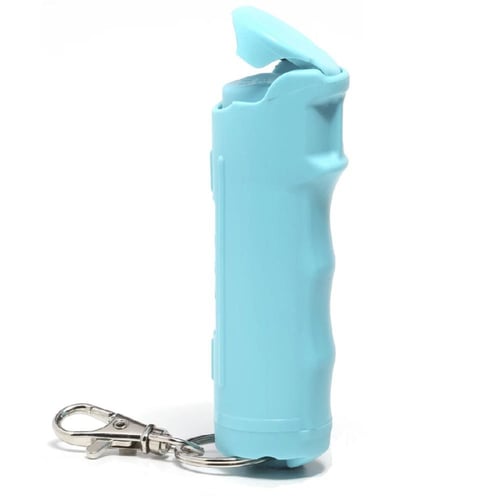KUROS COMPACT PEPPER SPRAYKUROS Pepper Spray with UV Dye Features a molded, durable case - Flip & grip trigger prevents accidental discharge - Built-in keychain clip for fast and easy access - Contains 10 bursts with a spray range of 10 feetcess - Contains 10 bursts with a spray range of 10 feet