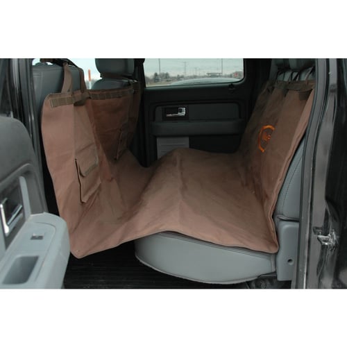 MR HAMMOCK SEAT COVER BRNHammock Style Seat Cover Brown - 68 Inch x 56 Inch - Reversible ripstop nylon/canvas - Three adjustable web straps for back seat headrests - Two adjustable web straps for front seat headrests - Velcro pockets for storage - Padded for comfort - Easyor front seat headrests - Velcro pockets for storage - Padded for comfort - Easy clean-upclean-up | 617867122242