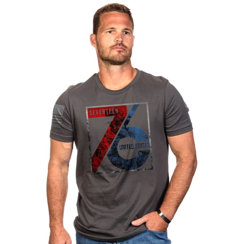 SEVSIX TSHIRT COTTON HEAVY METAL SAmerican Patriot 1776 TShirt Heavy Metal  Small  Made of Cotton  76 design on the Front  American Flag on Right Sleeve | 190741125565