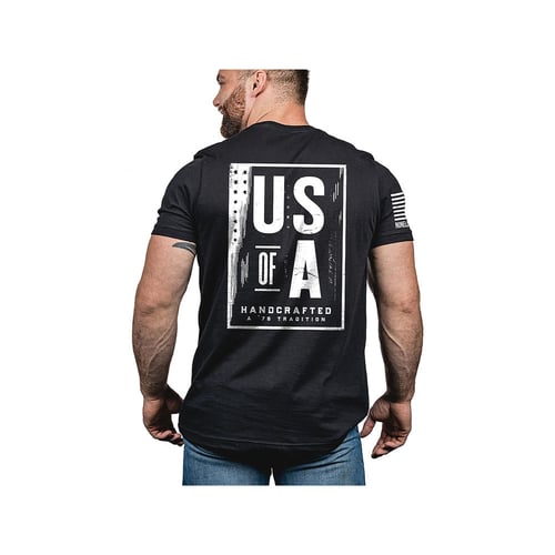 MENS SHIRT US OF A BLACK 2XLMen's US of A Shirt Black - 2X-Large - US of A Handcrafted a '76 Tradition Graphic - Limited-time design which comes with a modern look, but not shying away from its patriotic storym its patriotic story