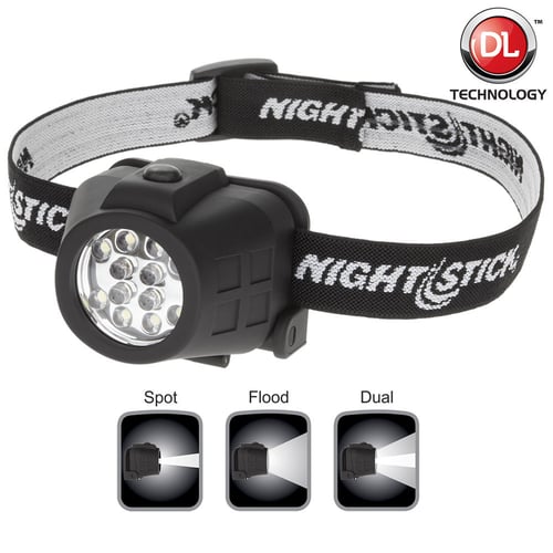 DUAL LGT LED HEADLAMP NONRECH BLKDUAL LGT LED HEADLAMP NONRECH BLK | 017398801867