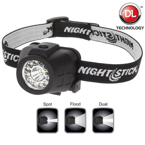 DUAL LGT LED HEADLAMP NONRECH BLKDUAL LGT LED HEADLAMP NONRECH BLK | 017398801874