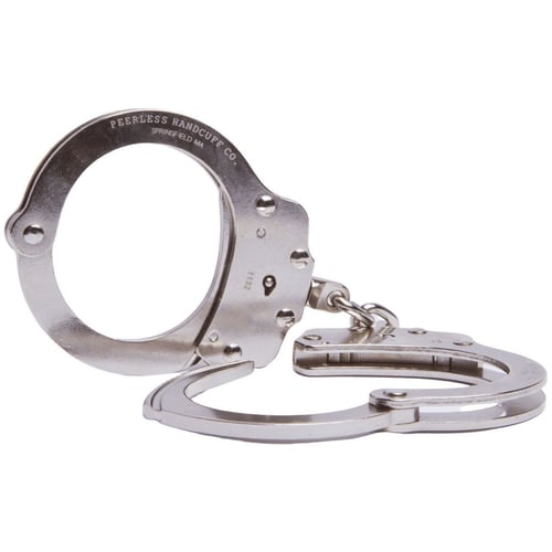 700C CHAIN LINK HANDCUFF NICKEL FINISHChain Link Handcuff Nickel Carbon Steel - Spun rivet construction -  Smooth single strand action - Profiled edges - Approved by the National Institute of Justice - Lifetime warranty - Two keys includede - Lifetime warranty - Two keys included