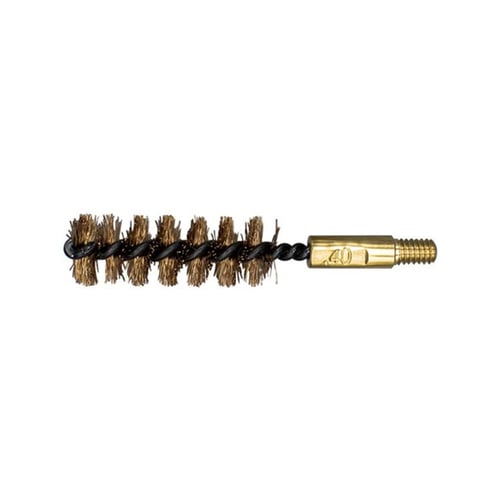 .40 CAL BORE BRUSH 2IN.40 Caliber 2' Bronze Bore Brush Phosphorous bronze bristles - Brass stem - Standard 8-32 threads