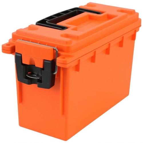 MARINE STORAGE BOX- ORANGEMarine Storage Box Orange - Ideal for Storing and Transporting Marine Equipment- Stainless Steel Latch Resists Rust - Molded Tray in Lid Holds Small Parts - Features 3 Locking Options for Extra Security - Base-to-Lid Interlocking Systematures 3 Locking Options for Extra Security - Base-to-Lid Interlocking System | 076812126801