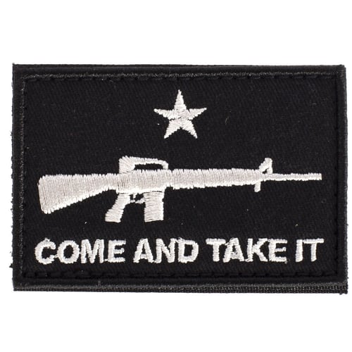 COME AND TAKE IT FLAG AR PATCHMorale Flag Patch Come & Take It - AR - Black - Velcro Patch